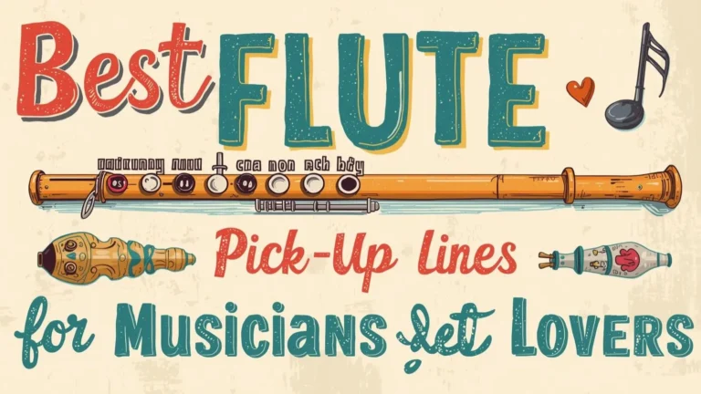 Flute Pick Up Lines