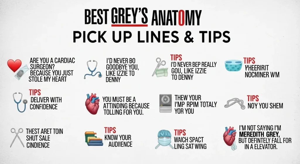 Best Greys Anatomy Pick Up Lines Tips