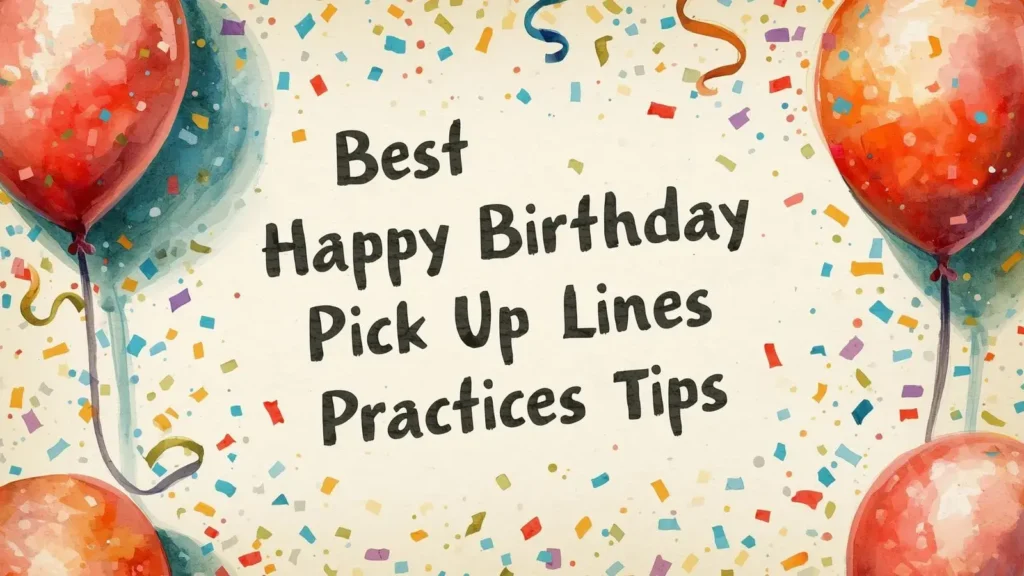 Best Happy Birthday Pick Up Lines Practices Tips