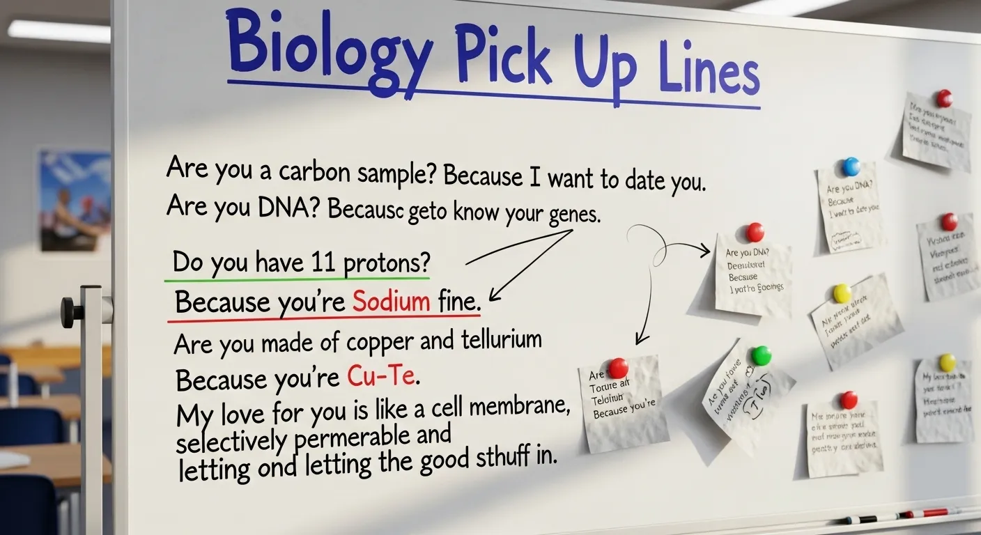 Biology Pick Up Lines