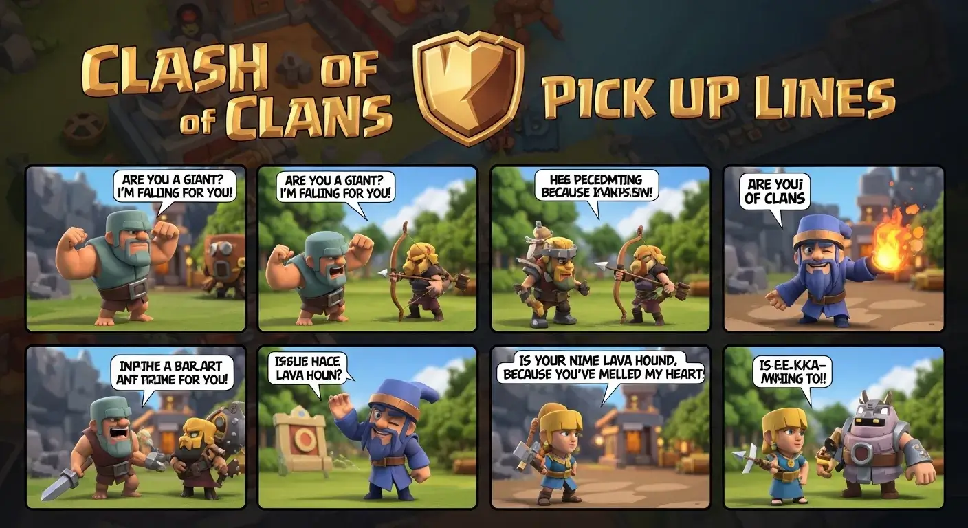 Clash of Clans Pick Up Lines