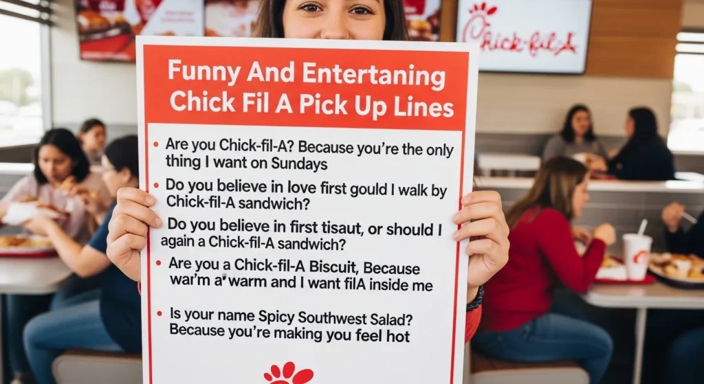Funny And Entertaining Chick Fil A Pick Up Lines
