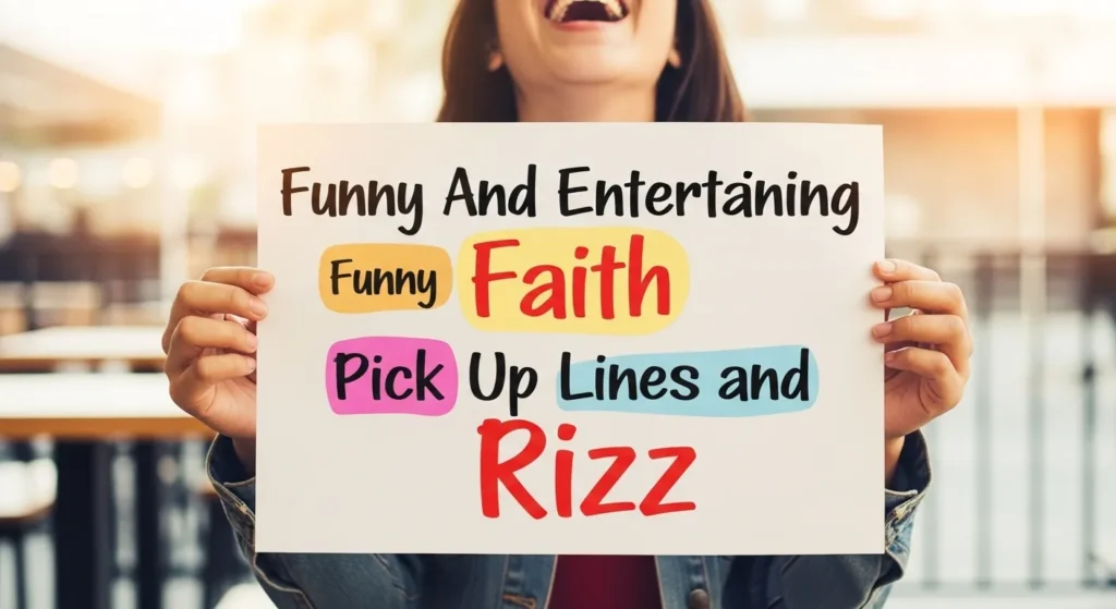 Funny And Entertaining Faith Pick Up Lines and Rizz