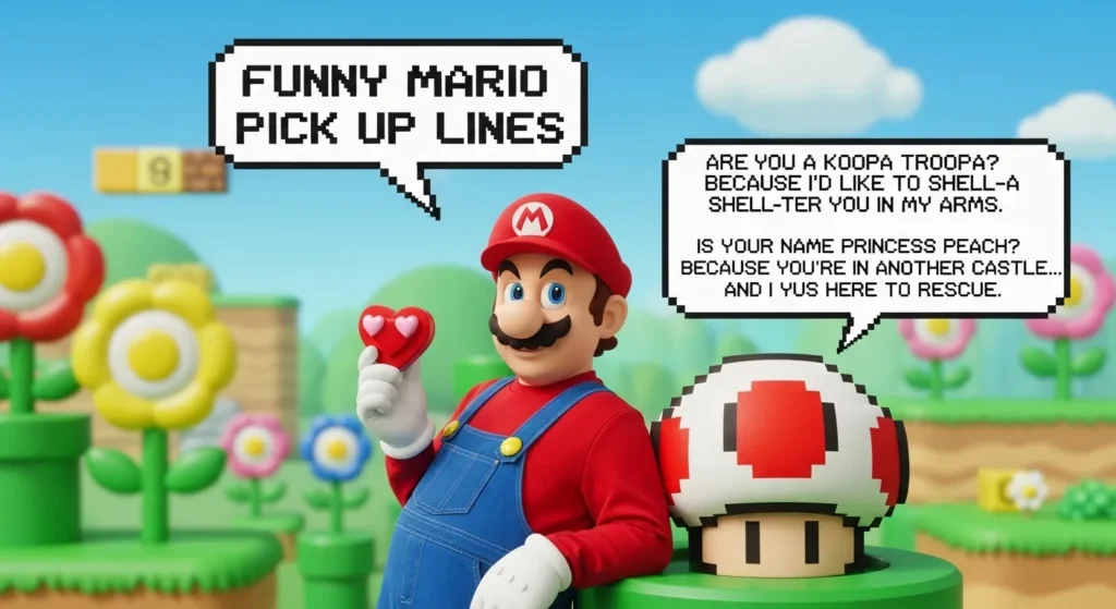 Funny Mario Pick Up Lines Examples