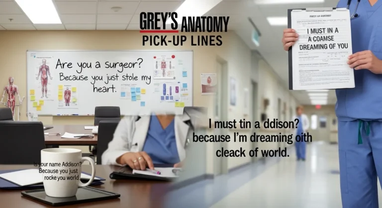 Grey’s Anatomy Pick Up Lines