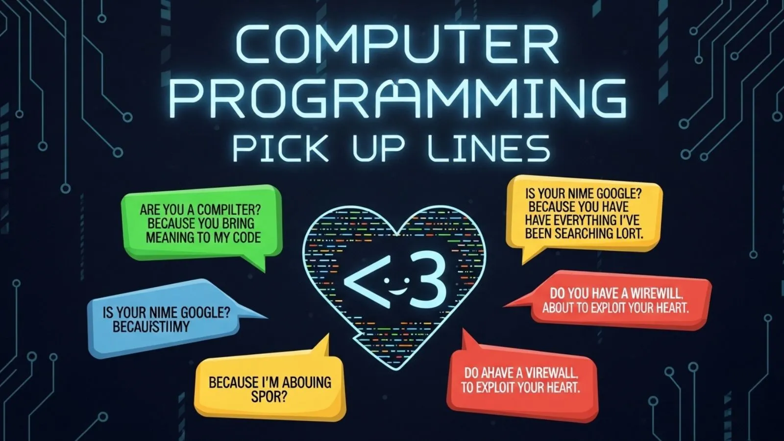 Computer Programming Pick Up Lines