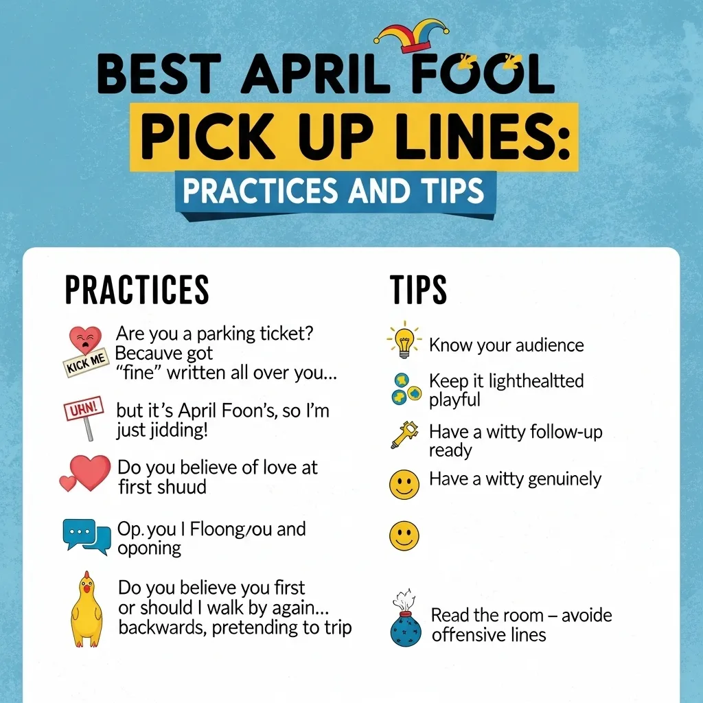 Best April Fool Pick Up Lines Practices and Tips