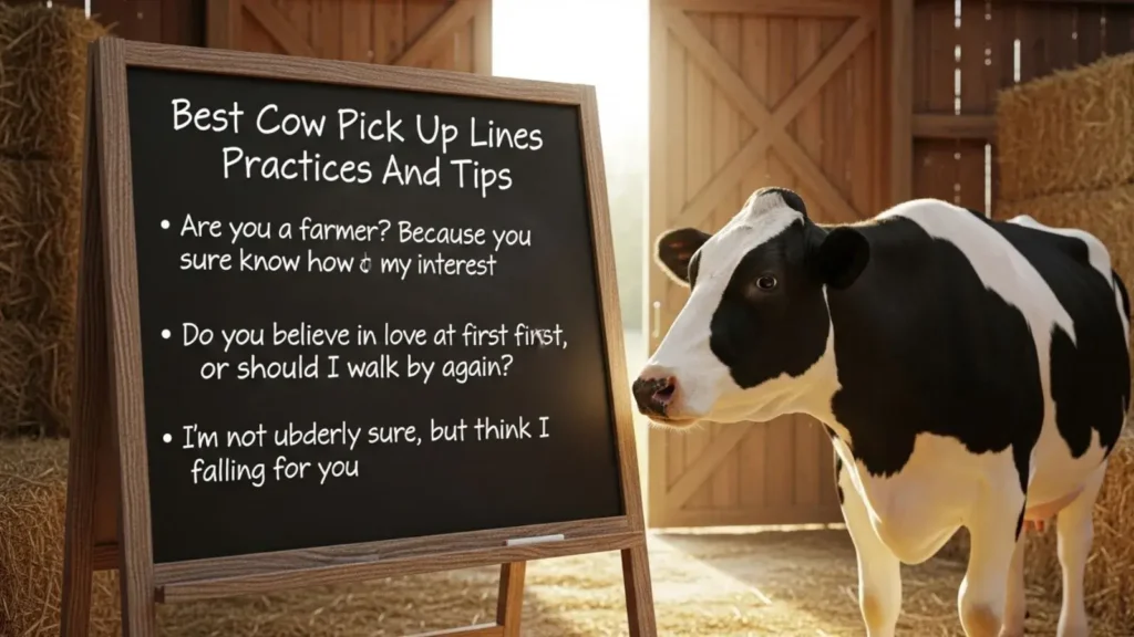 Best Cow Pick Up Lines Practices And Tips