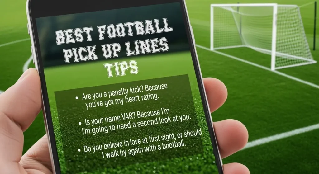 Best Football Pick Up Lines Tips