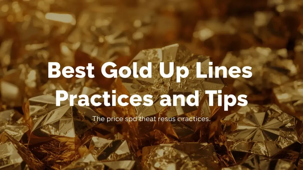 Best Gold Pick Up Lines Practices and Tips