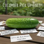 Cucumber pick up lines