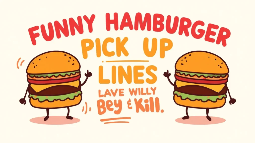 Funny Hamburger Pick Up Lines