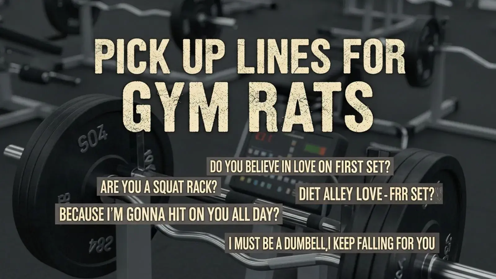 Pick Up Lines for Gym Rats