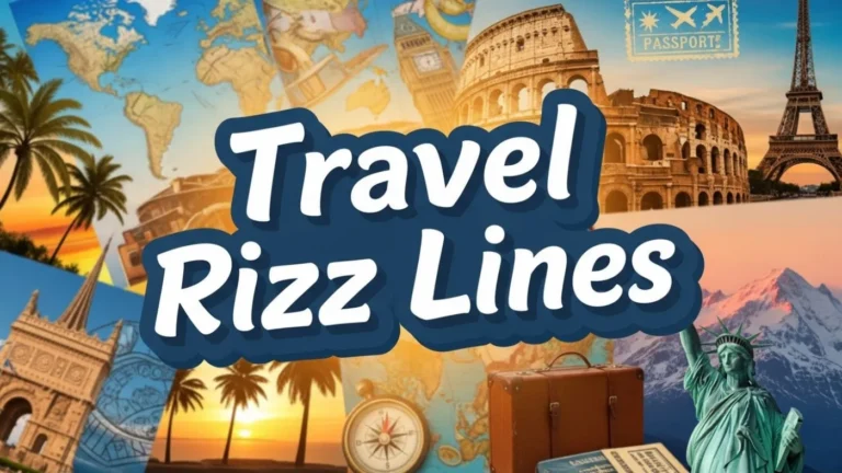 Travel rizz lines