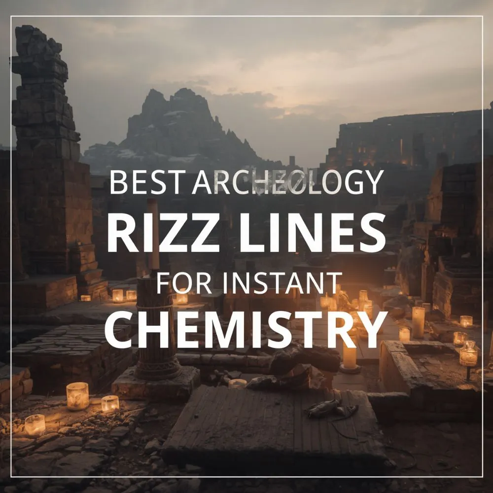 Best Archaeology Rizz Lines for Instant Chemistry