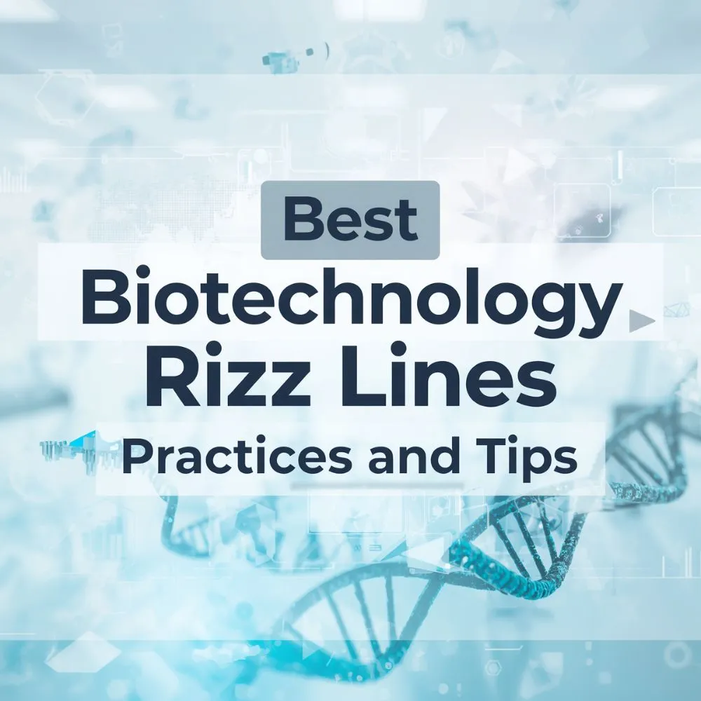Best Biotechnology Rizz Lines Practices and Tips