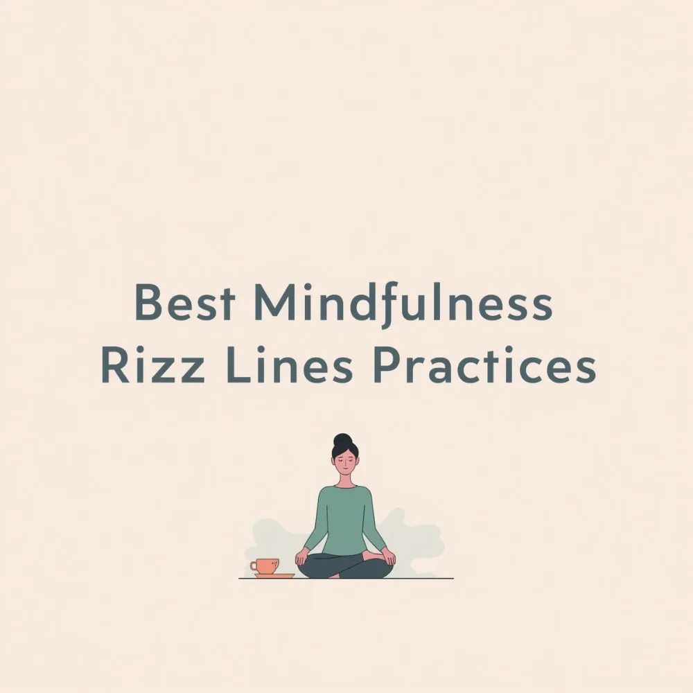 Best Mindfulness Rizz Lines Practices