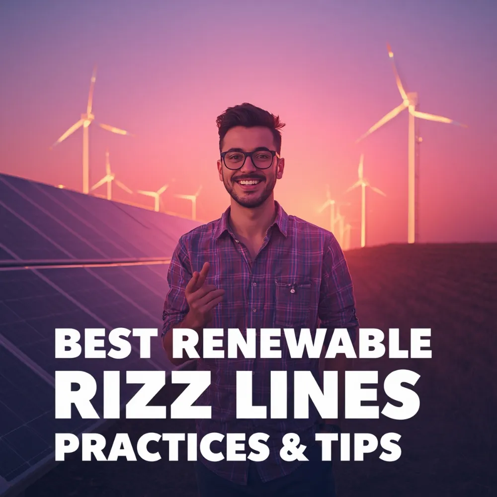 Best Renewable Energy Rizz Lines Practices & Tips