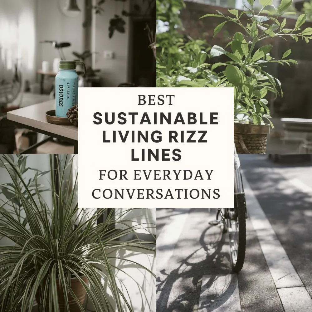 Best Sustainable Living Rizz Lines for Everyday Conversations
