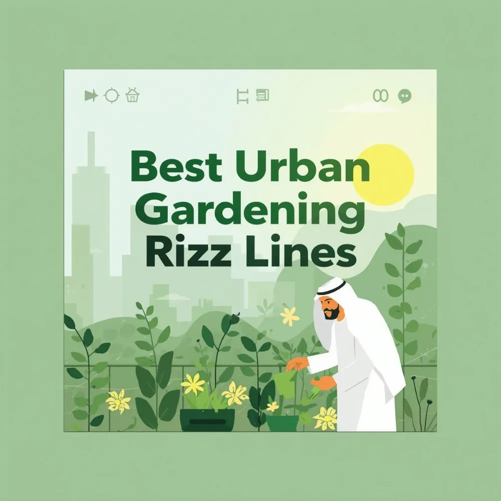 Best Urban Gardening Rizz Lines Practices