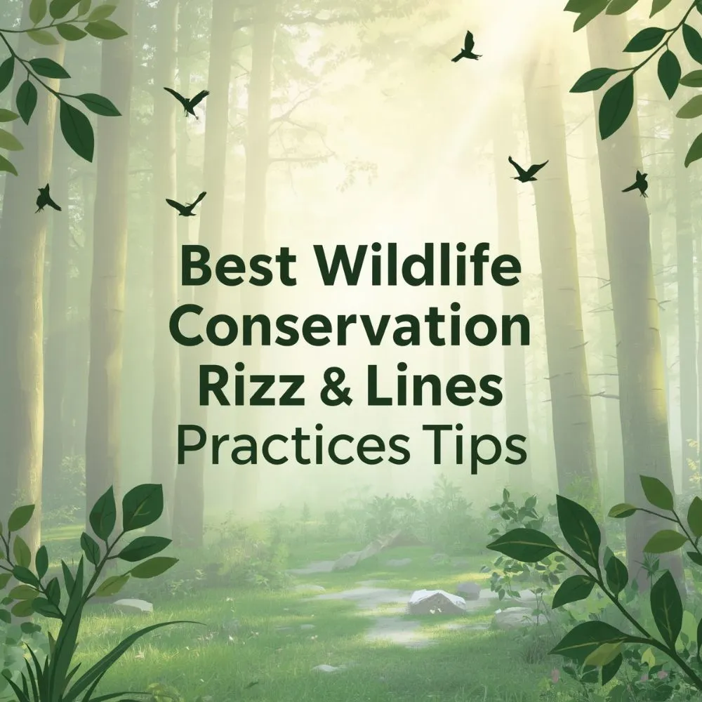 Best Wildlife Conservation Rizz Lines 
