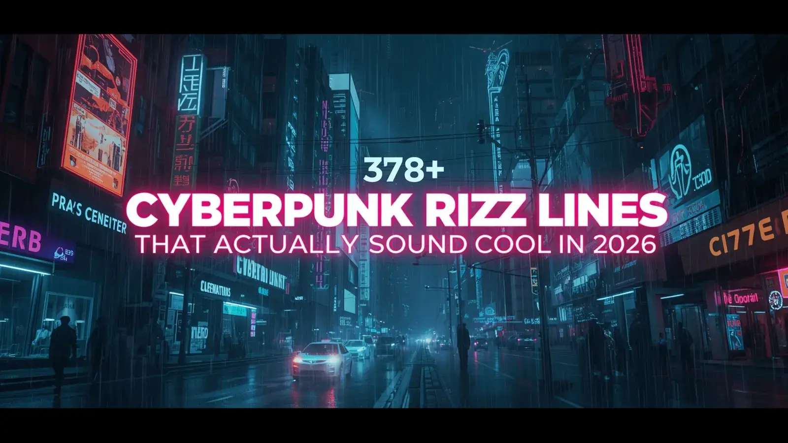 Cyberpunk rizz lines