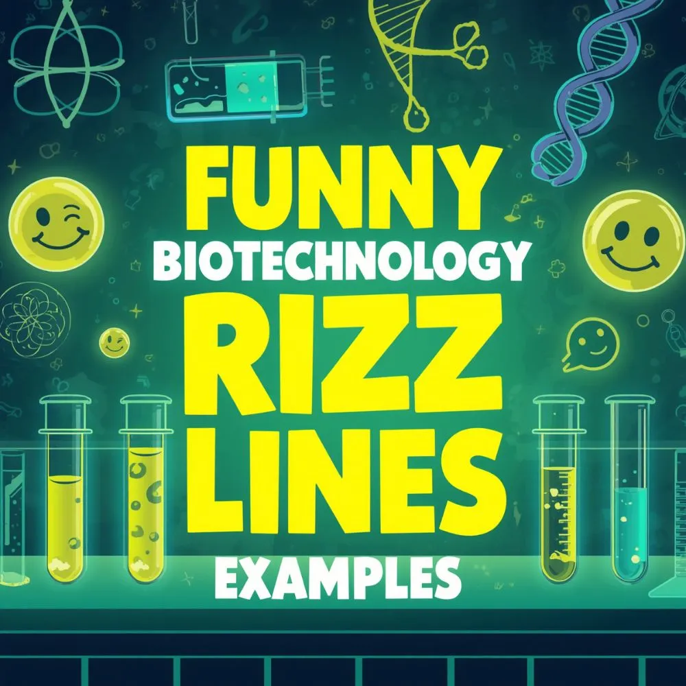 Funny Biotechnology Rizz Lines Examples