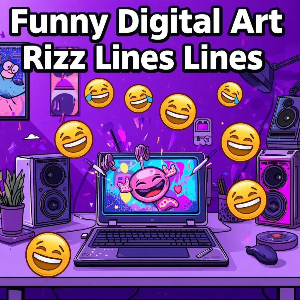 Funny Digital Art Rizz Lines That Always Get Laughs