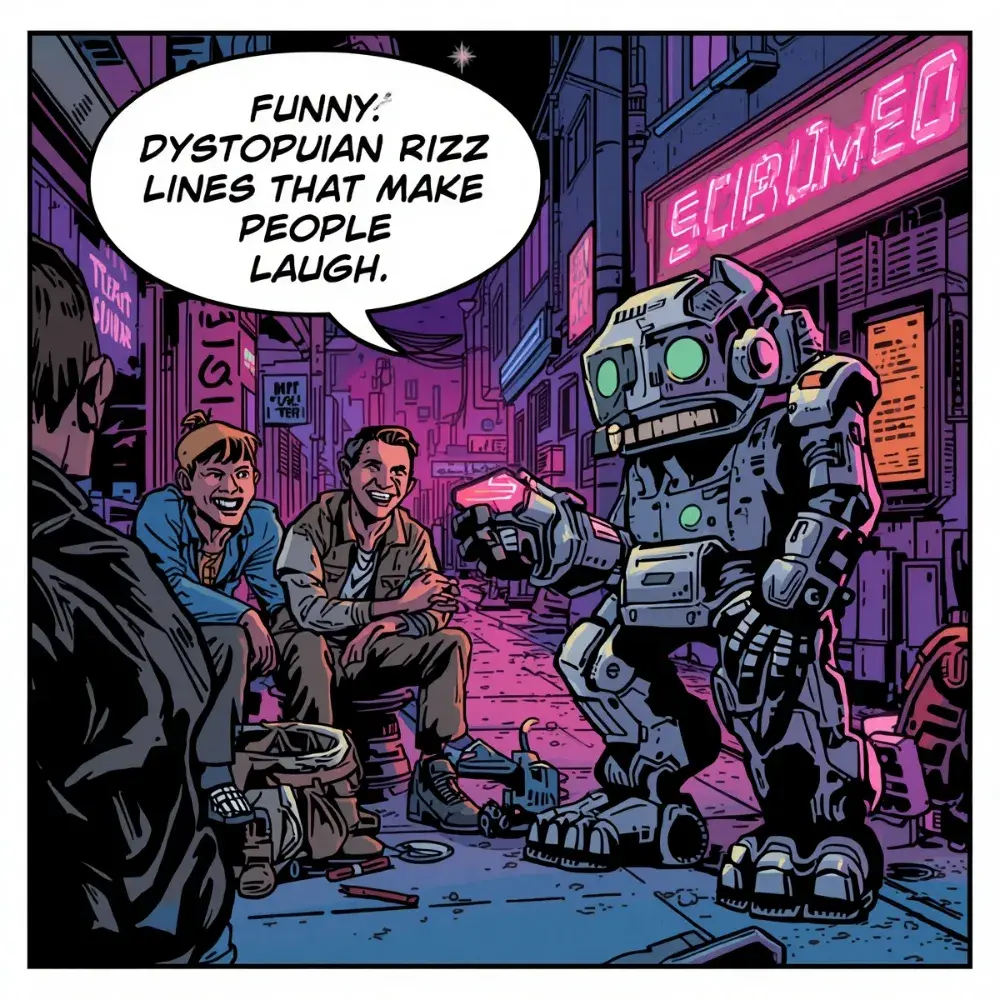 Funny Dystopian Rizz Lines