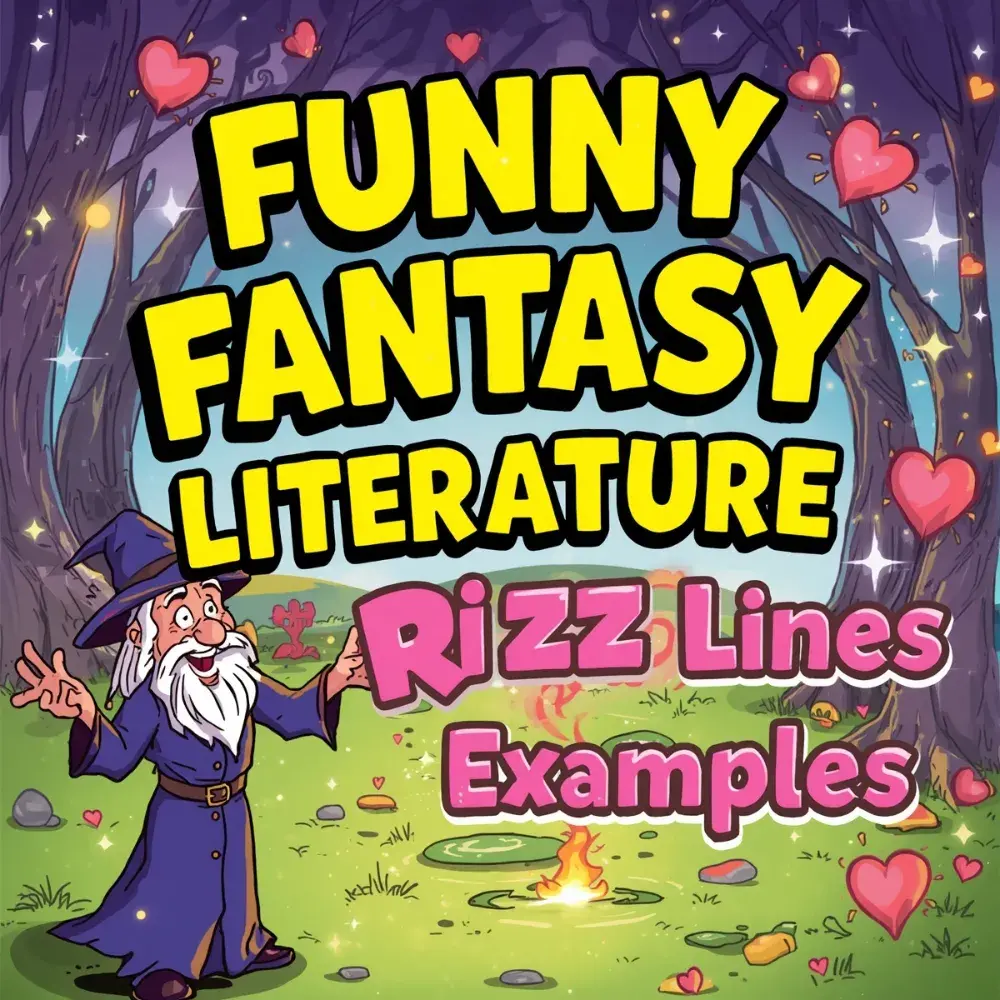 Funny Fantasy Literature Rizz Lines Examples