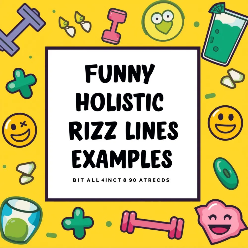 Funny Holistic Health Rizz Lines Examples