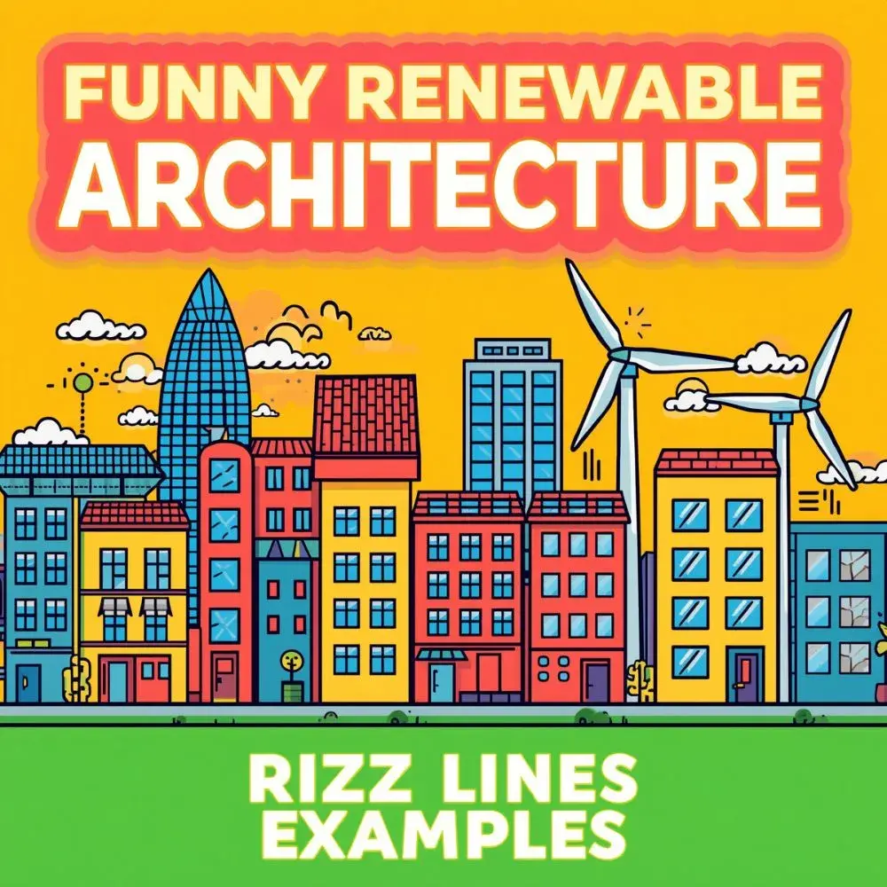 Funny Renewable Architecture Rizz Lines Examples