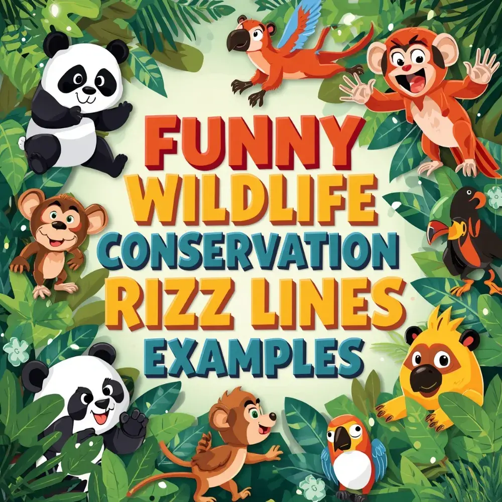 Funny Wildlife Conservation Rizz Lines Examples