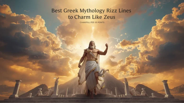 Greek mythology rizz lines