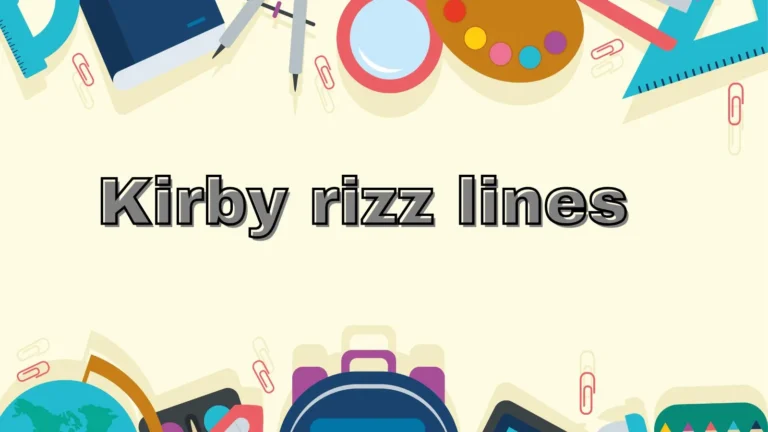 Kirby rizz lines