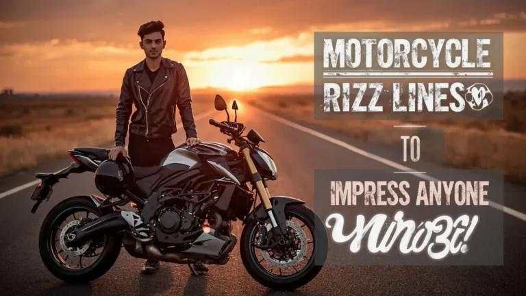 Motorcycle rizz lines