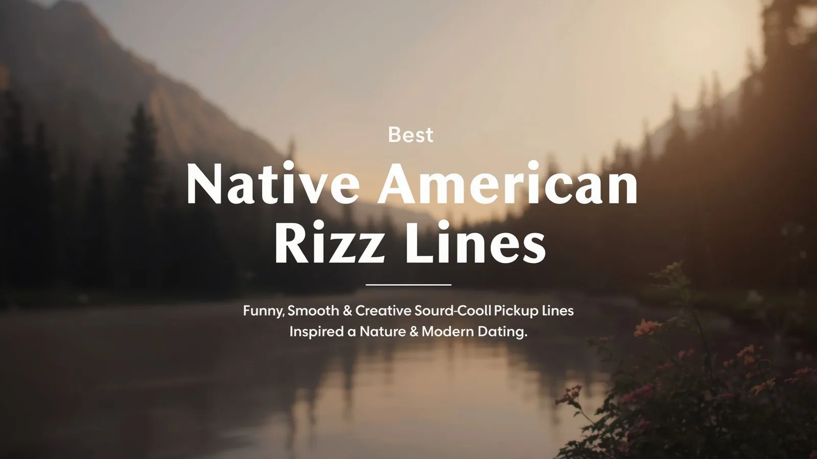 Native American rizz lines