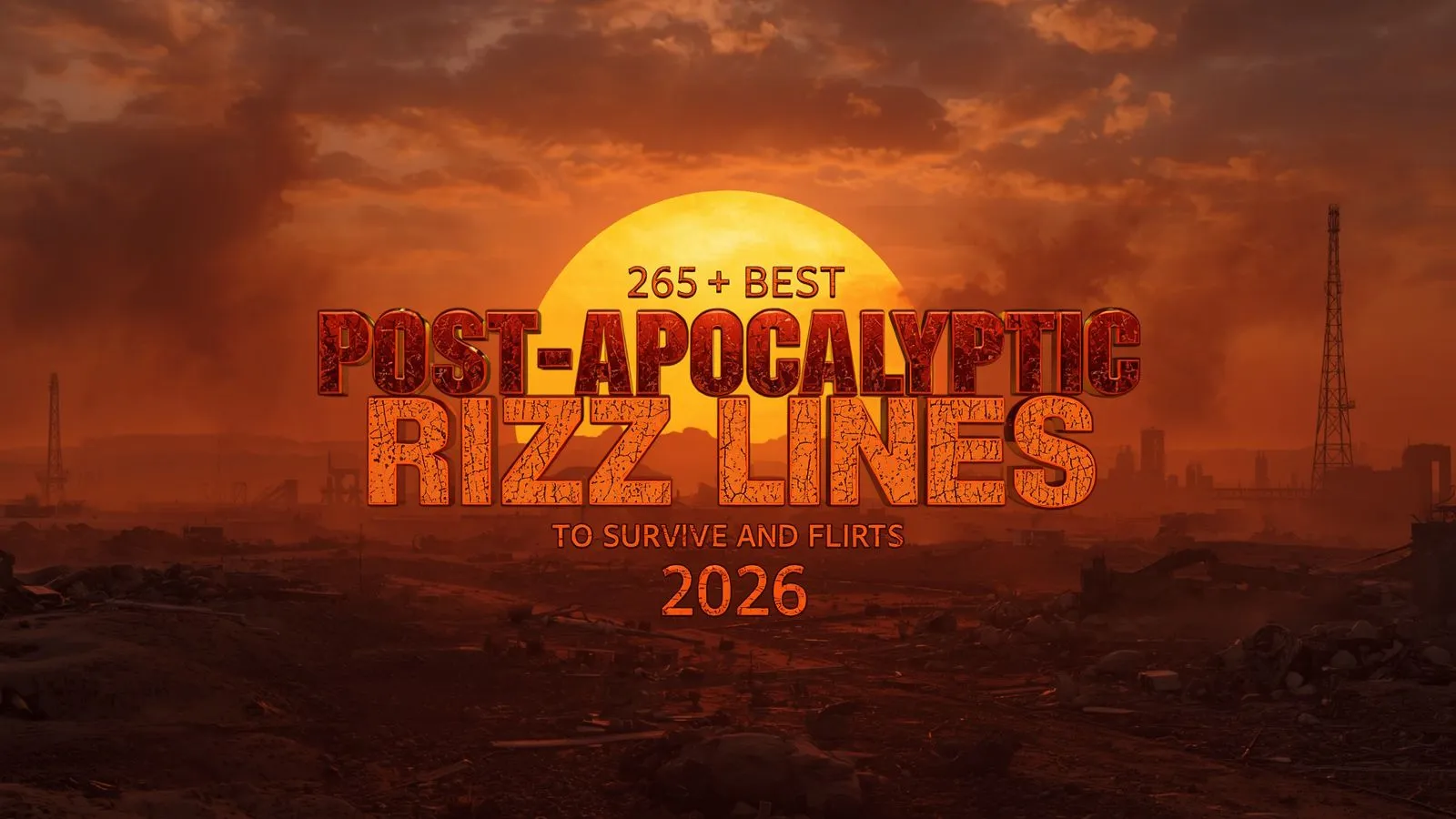 Post apocalyptic rizz lines