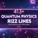 Quantum physics rizz lines
