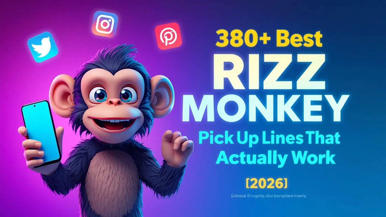 Rizz Monkey GIF Pick Up Lines