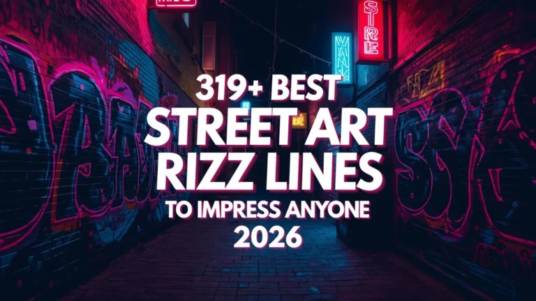 Street art rizz lines