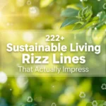 Sustainable living rizz lines