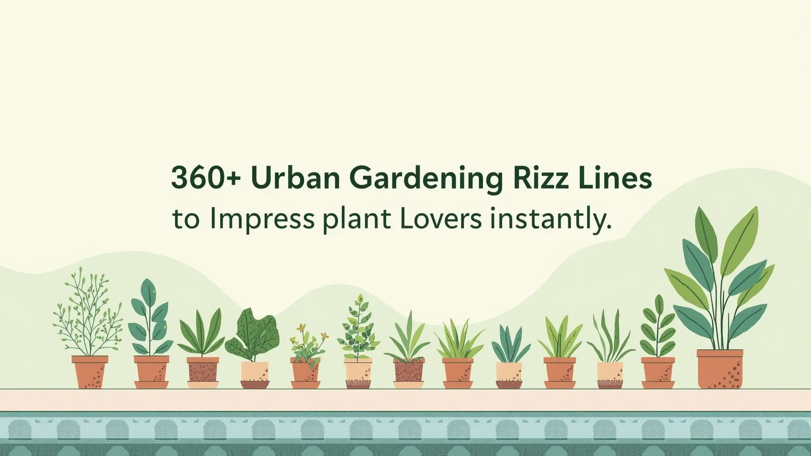 Urban gardening rizz lines