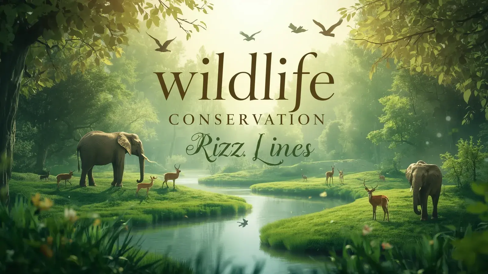 Wildlife conservation rizz lines