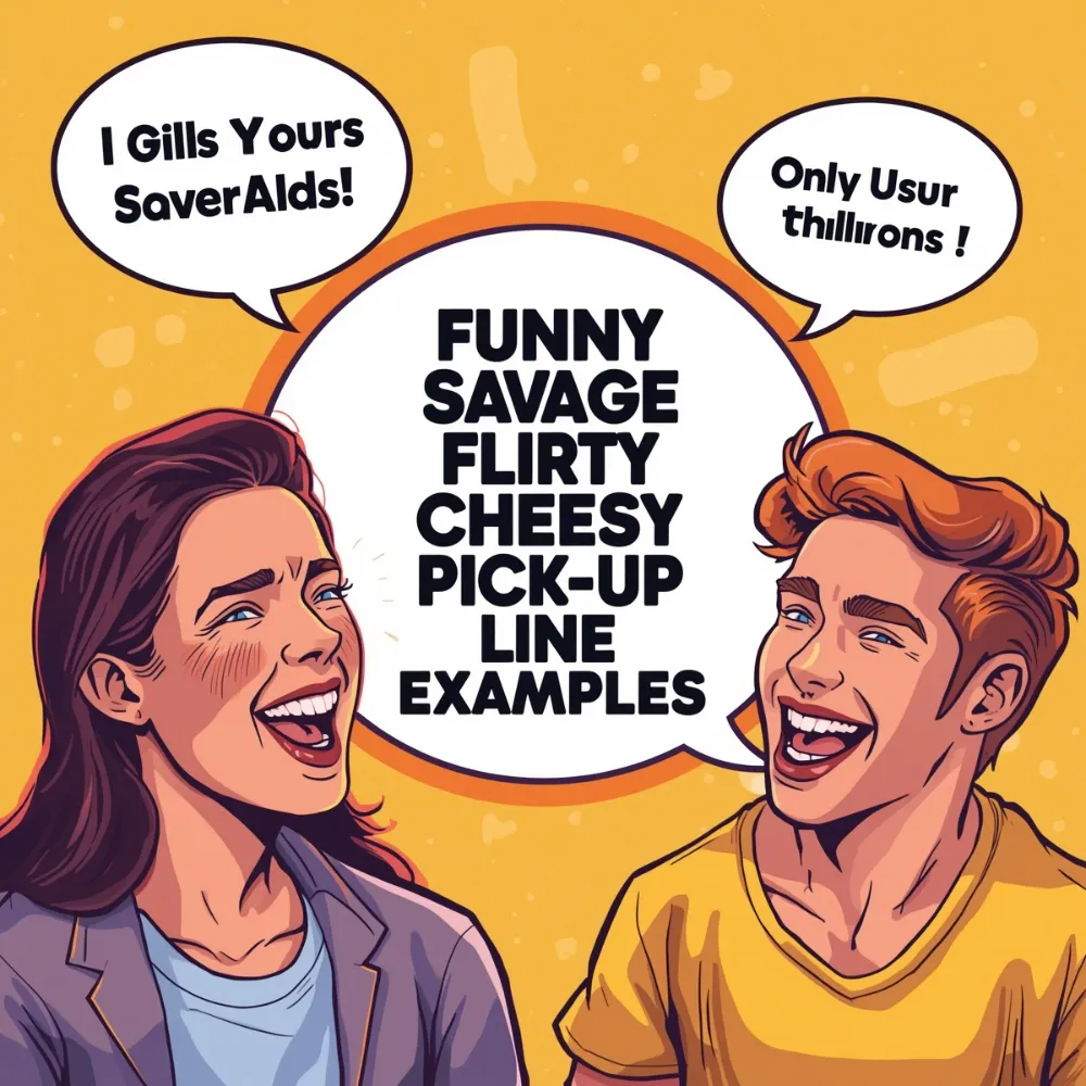 Funny Savage Flirty Cheesy Pick Up Line Examples