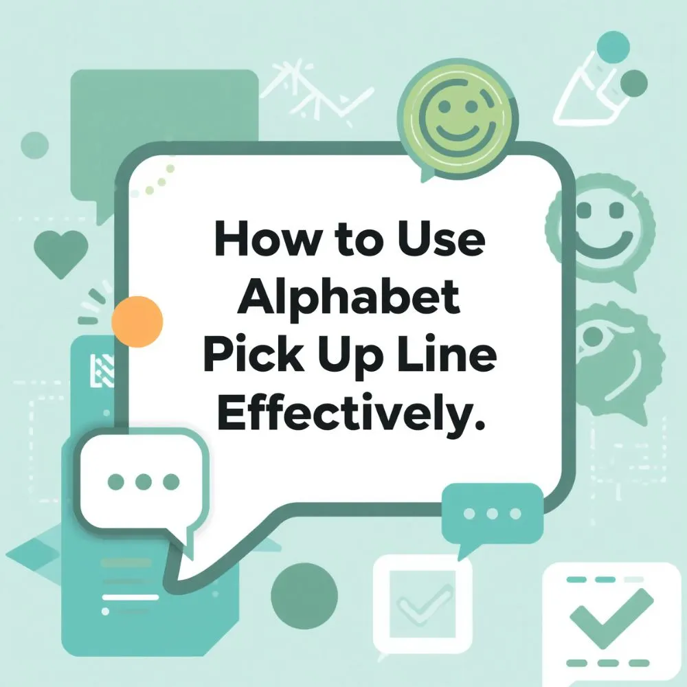 How to Use an Alphabet Pick Up Line Effectively