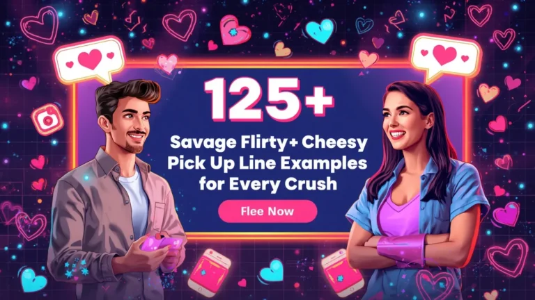 Savage Flirty Cheesy Pick Up Line